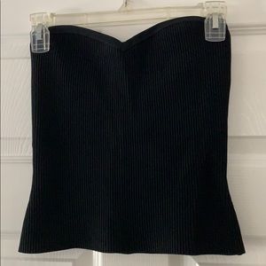 Aritzia strapless ribbed top size medium.